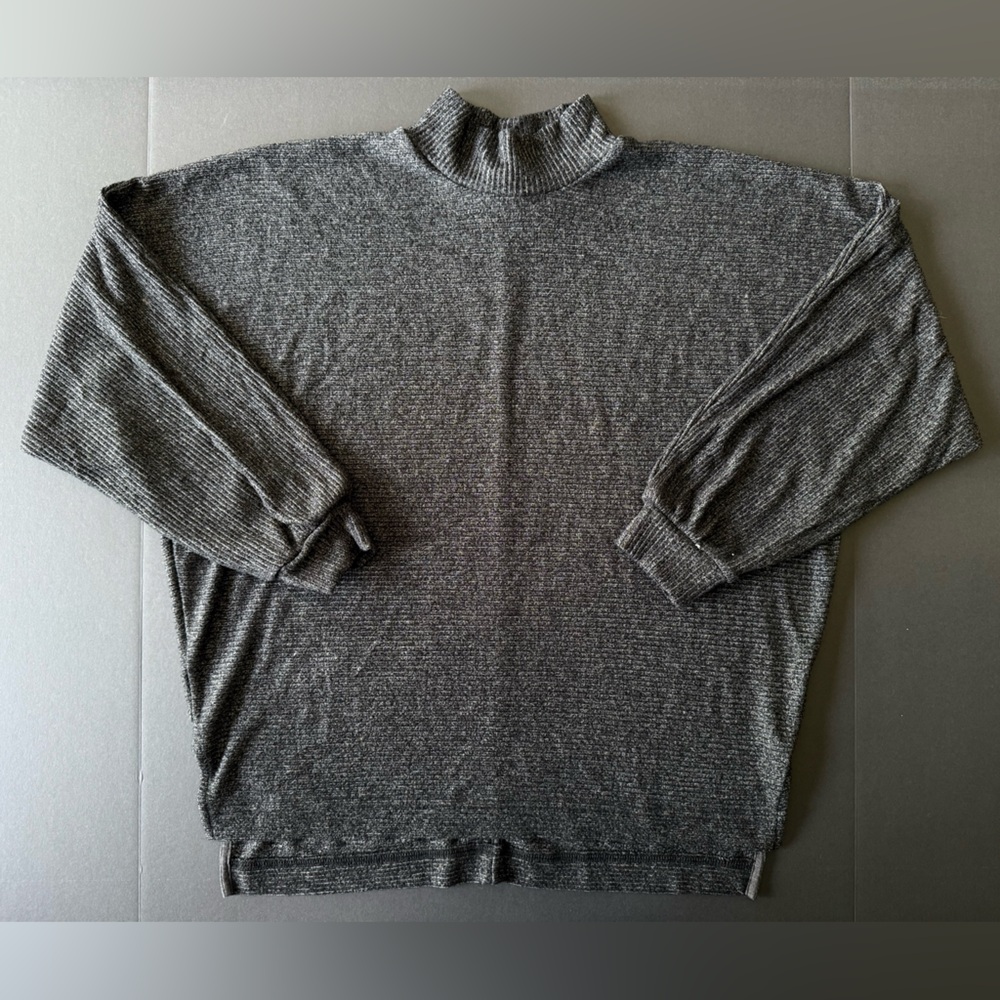 Banana Republic Factory Brushed Marled Mock-Neck Sweatshirt – Size Small